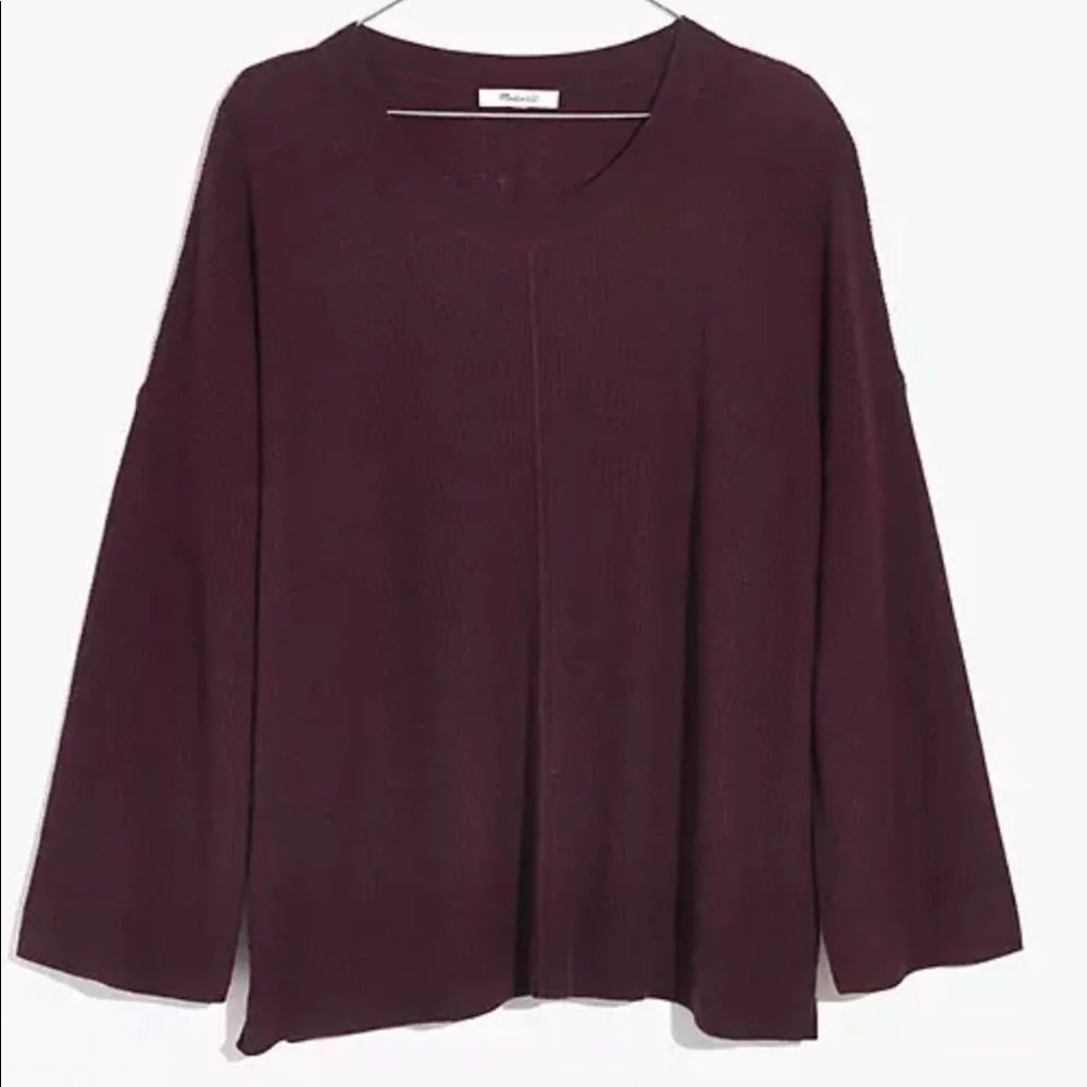 Madewell XS Burgundy Red Pullover Sweater